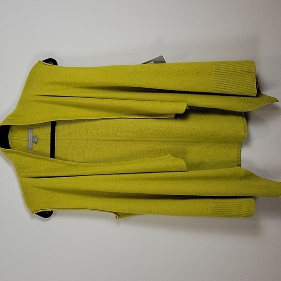 Neiman Marcus Cashmere Waterfall Open Front Sleeves Vest Cardigan XL NWT‎ - Picture 1 of 8